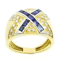 Anello Sommer Donna Classici in Oro bianco Zaffiro 1.2 Ct ORO7501000-17 - ORO7501000-17